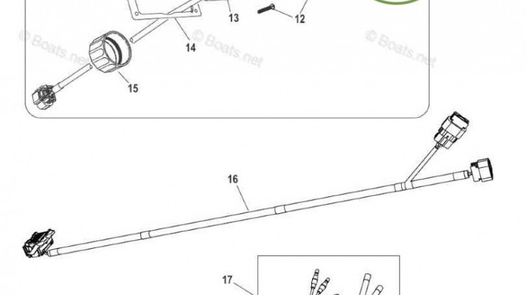 Mercury 8M0116335 BEZEL Black with M Jewel