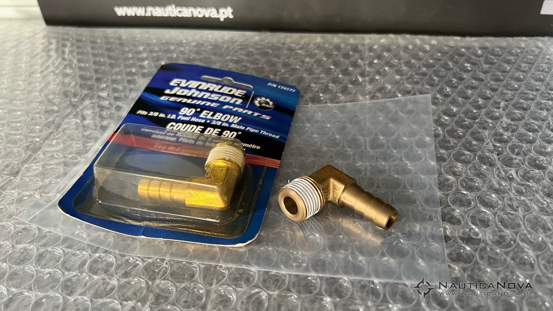 174177 OMC 90 DEGREE FUEL LINE ELBOW, Manutenção iMotor